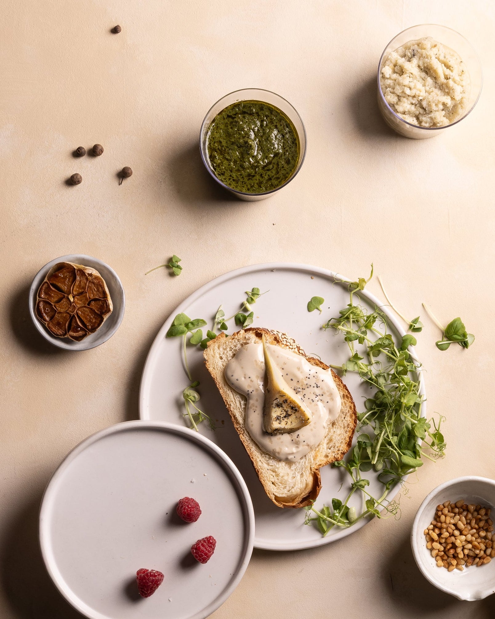 מגש מטבלים טבעוני 6 יחידות