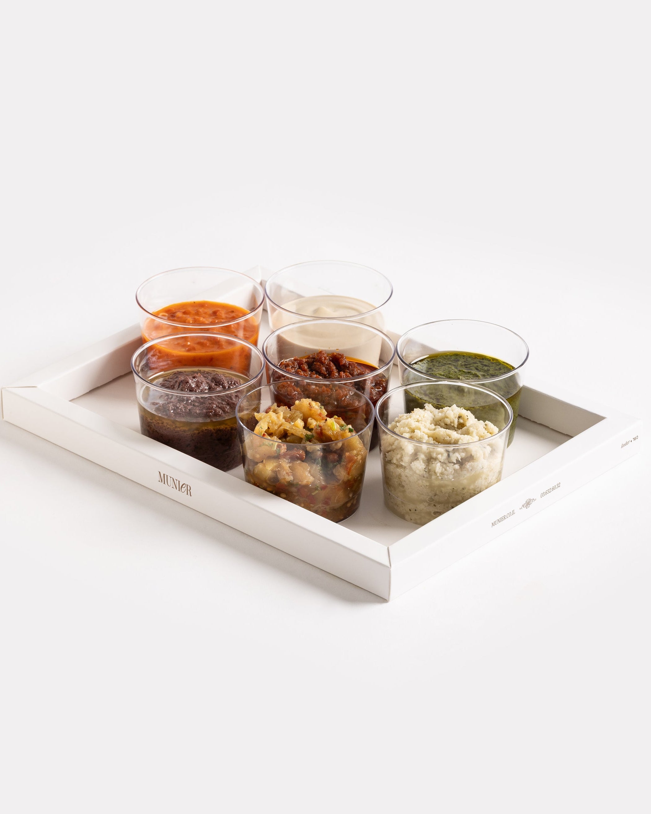 מגש מטבלים טבעוני 6 יחידות