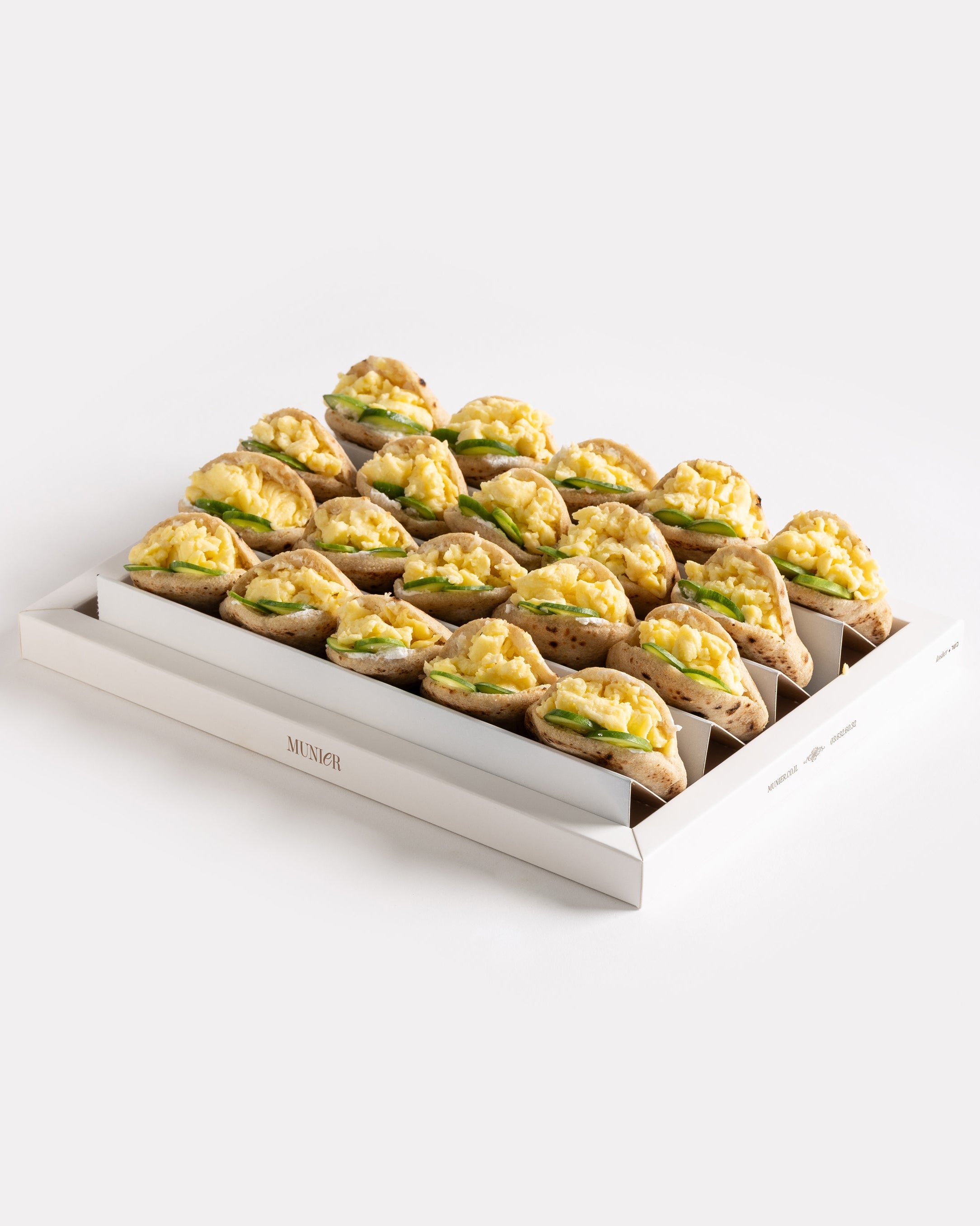 מגש מיני פיתה מקושקשת 20 יחידות