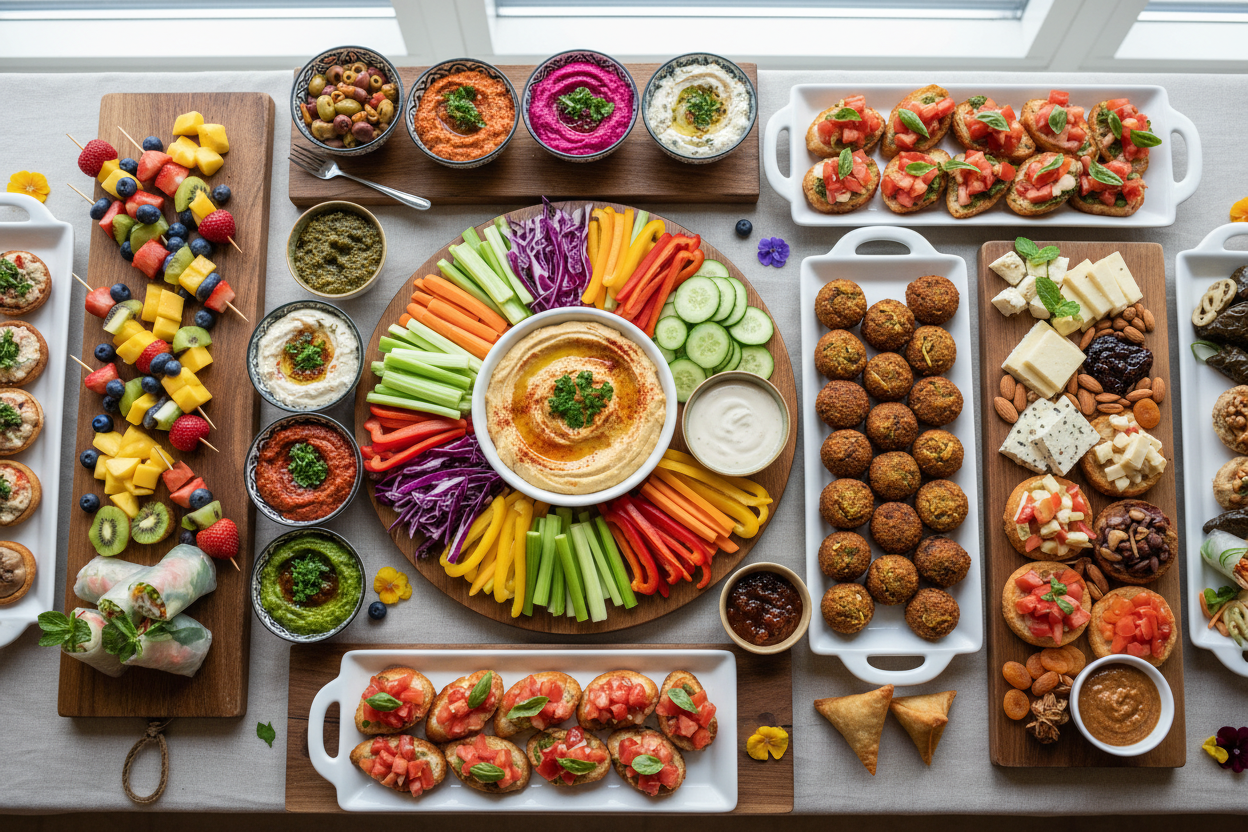 מגשי אירוח טבעוניים