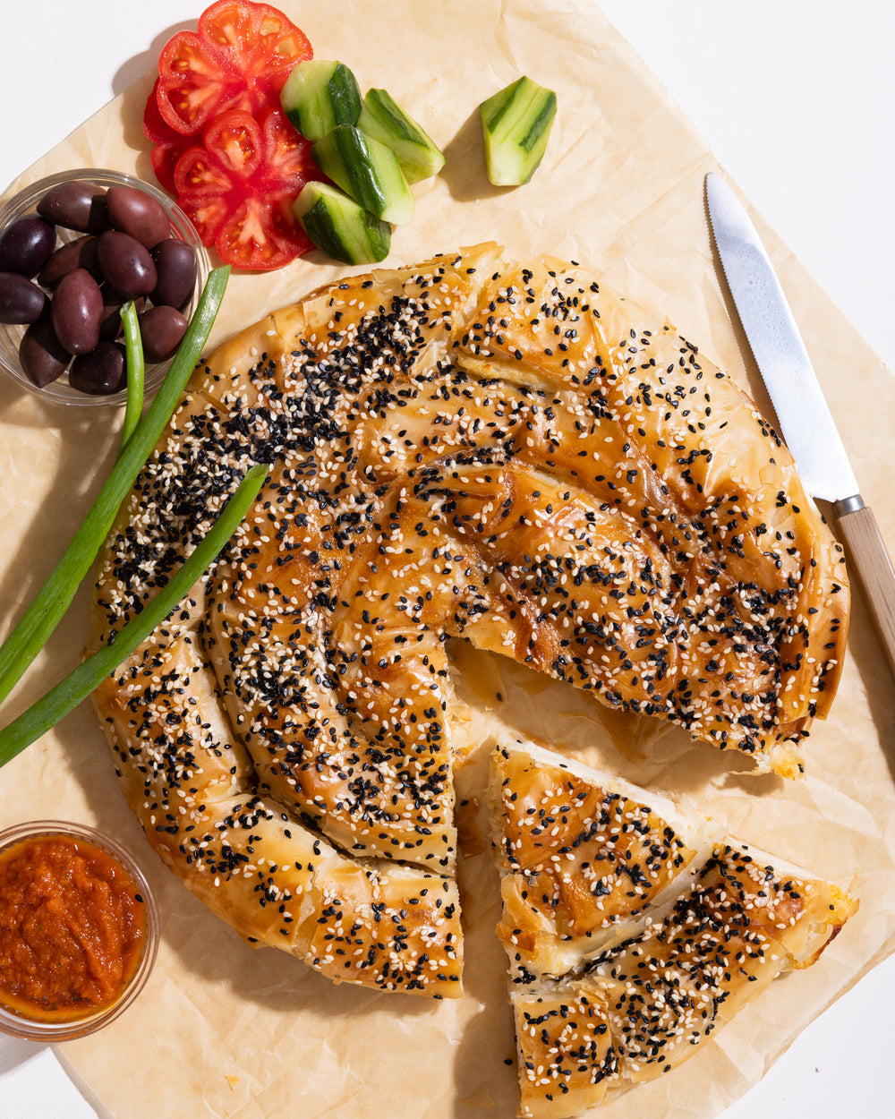 מאפה צ'וקור גבינה וכרישה