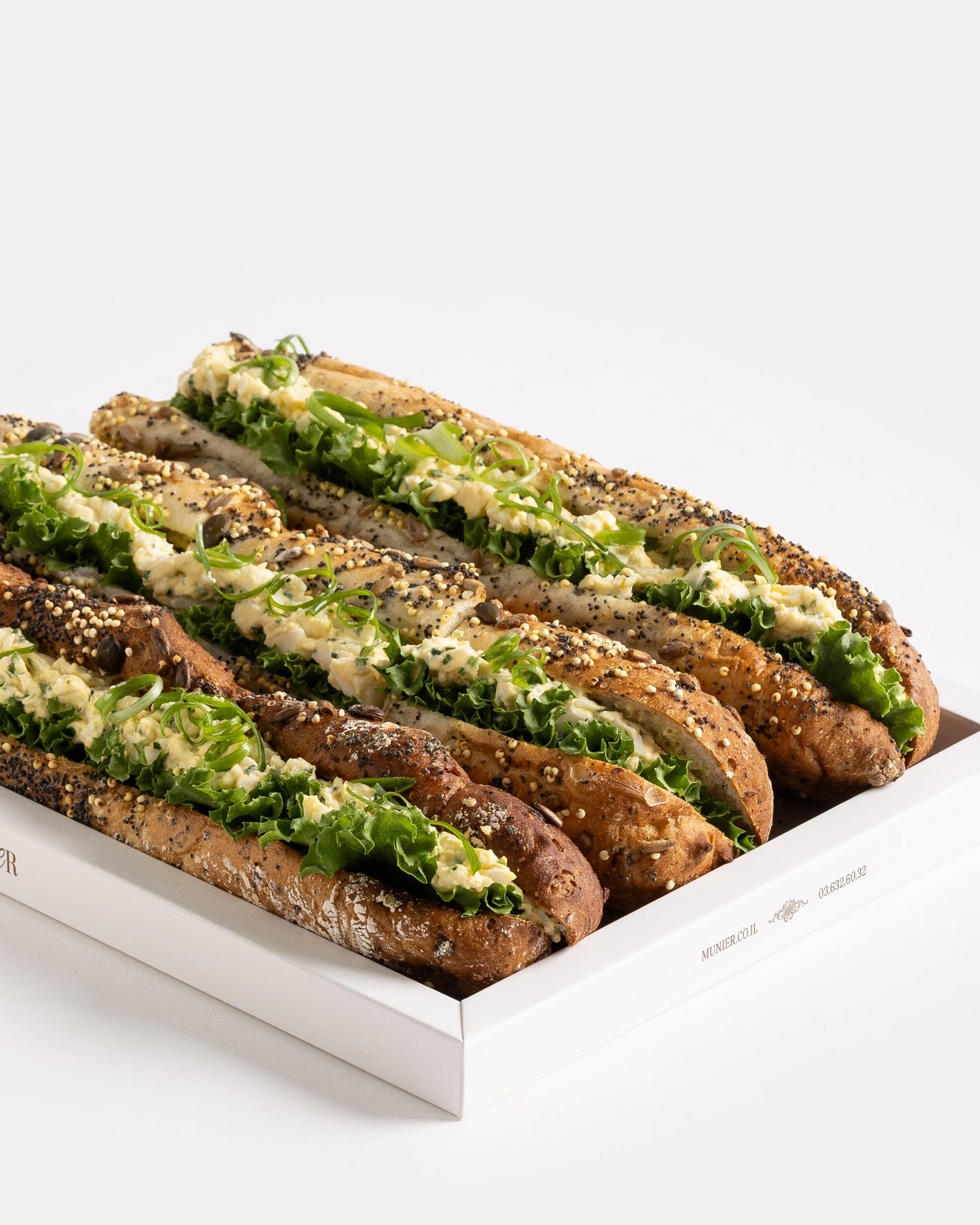 מגש כריכי סלט ביצים ללא קמח חיטה 12 יחידות