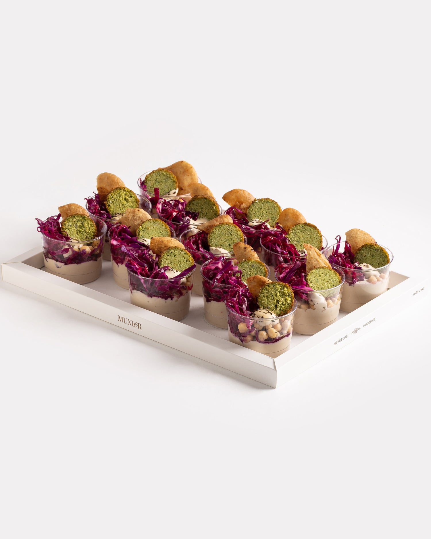 מגש כוסיות טאפאס פלאפל 13 יחידות