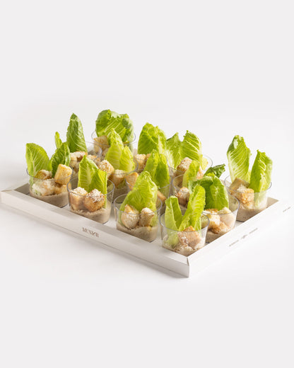 מגש כוסיות טאפס סלט קיסר 13 יחידות