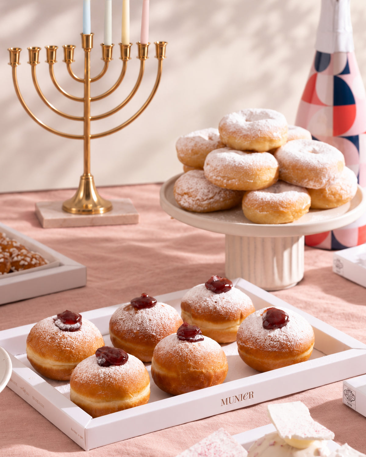 תפריט הרמת כוסית מתוקה לחנוכה - 20 אורחים