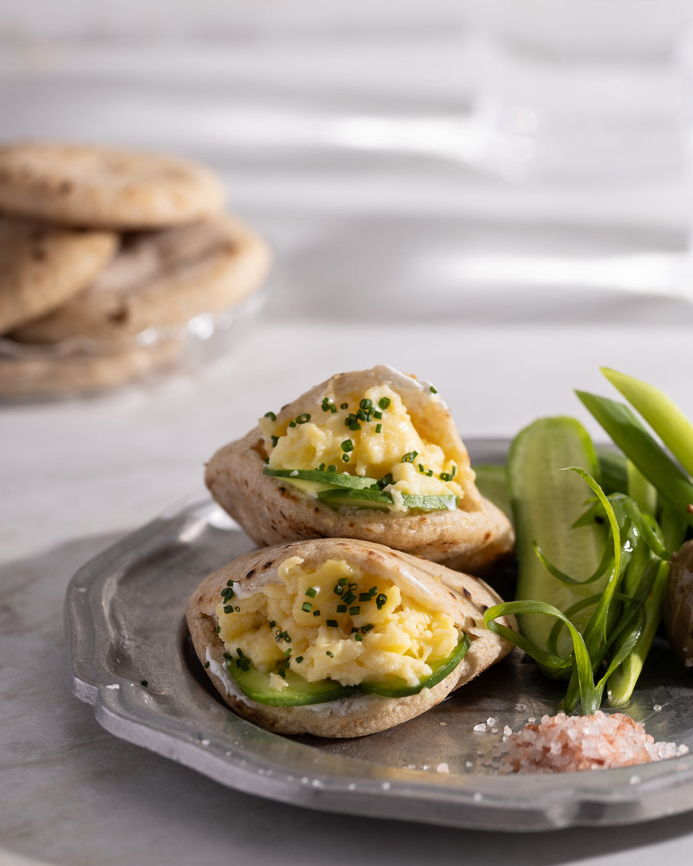 מגש מיני פיתה מקושקשת 20 יחידות