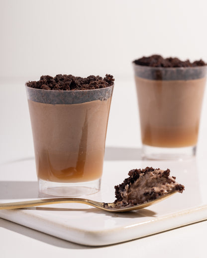 מגש כוסיות מוס שוקולד 12 יחידות